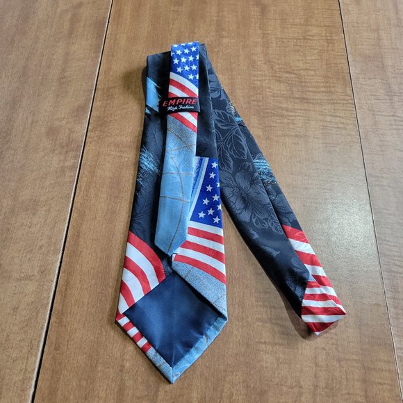 💜Empire High Fashion Mens Tie  Patriotic - Picture 5 of 5